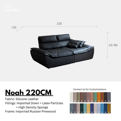 Noah Sofa with Adjustable Backrests