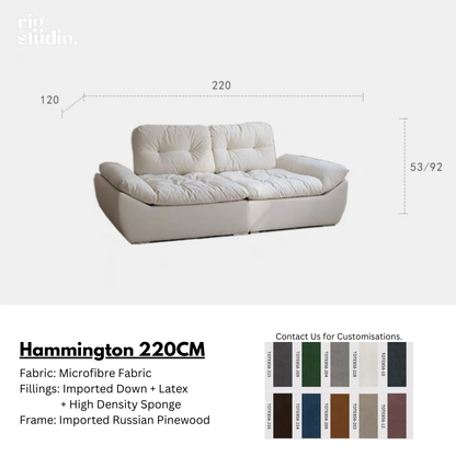 Hammington Sofa with Adjustable Backrests