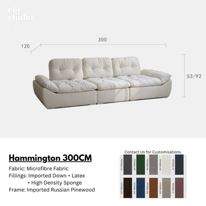 Hammington Sofa with Adjustable Backrests