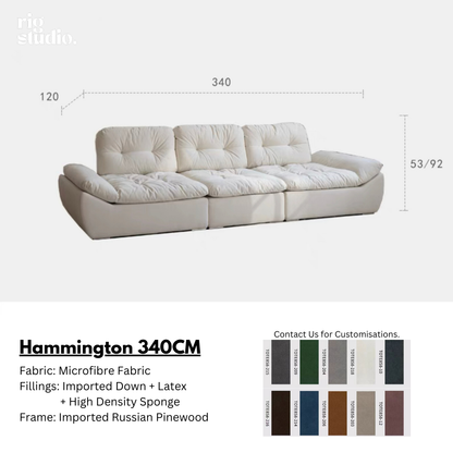 Hammington Sofa with Adjustable Backrests