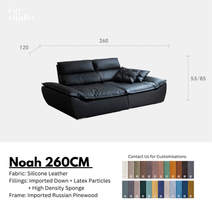 Noah Sofa with Adjustable Backrests