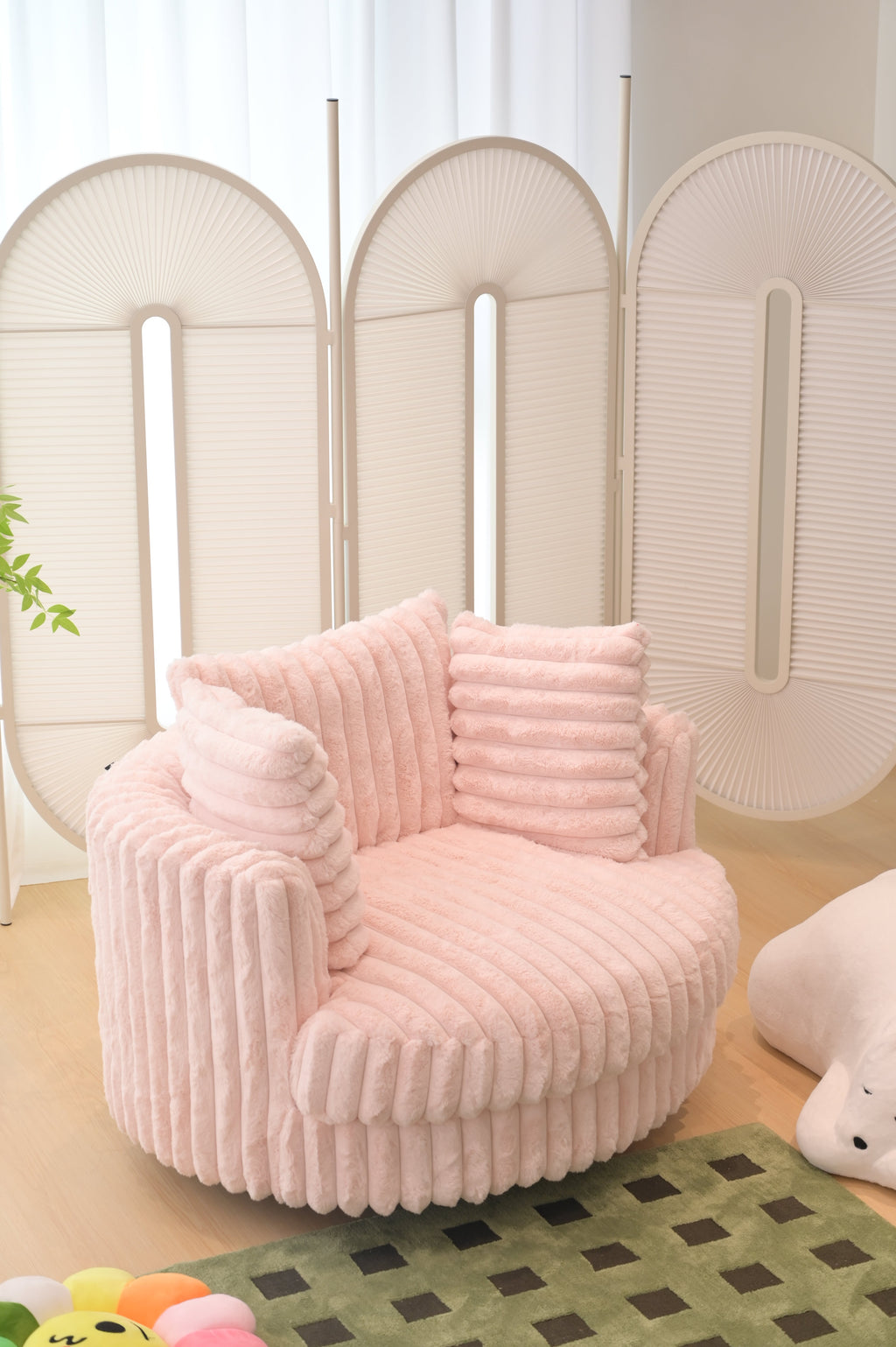 Charlotte Rotatable Chair with Mobile Holder